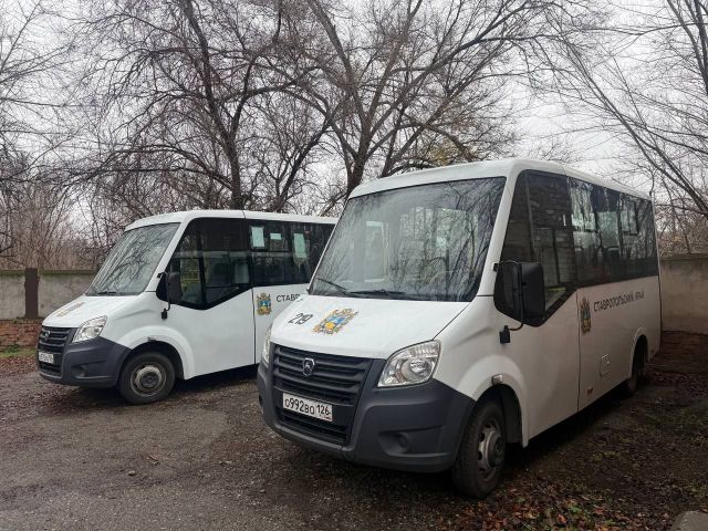 Муниципальный автопарк Труновского округа получил два новых автобуса