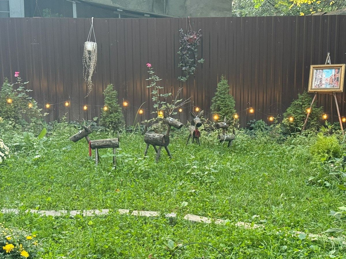 В Кисловодске благоустроили двор с оленями