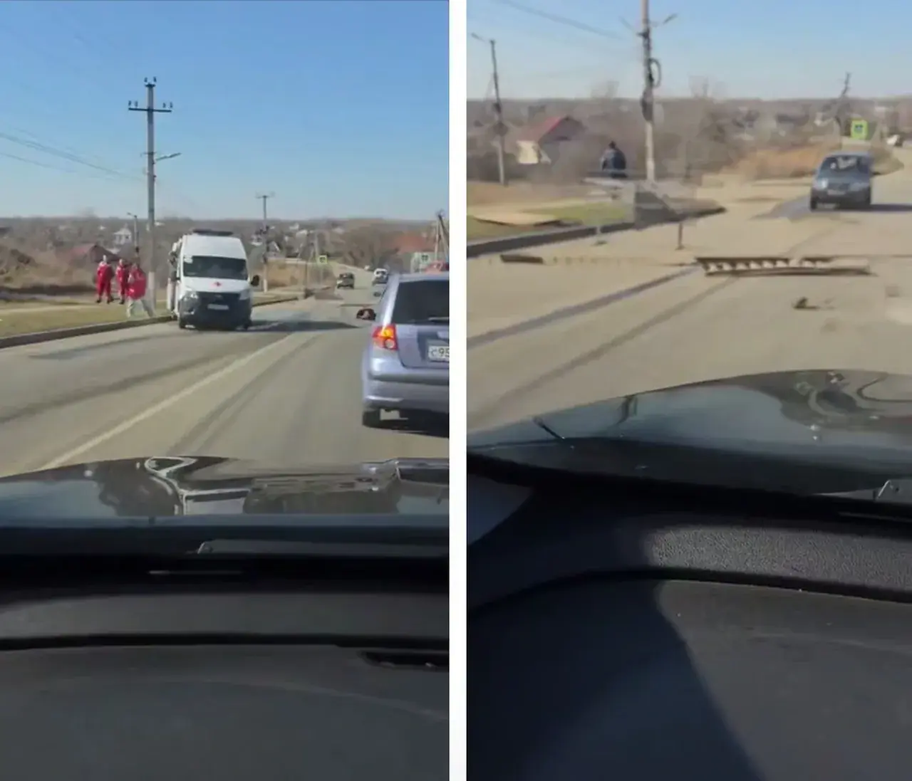 Скорая чуть не перевернулась в Невинномысске