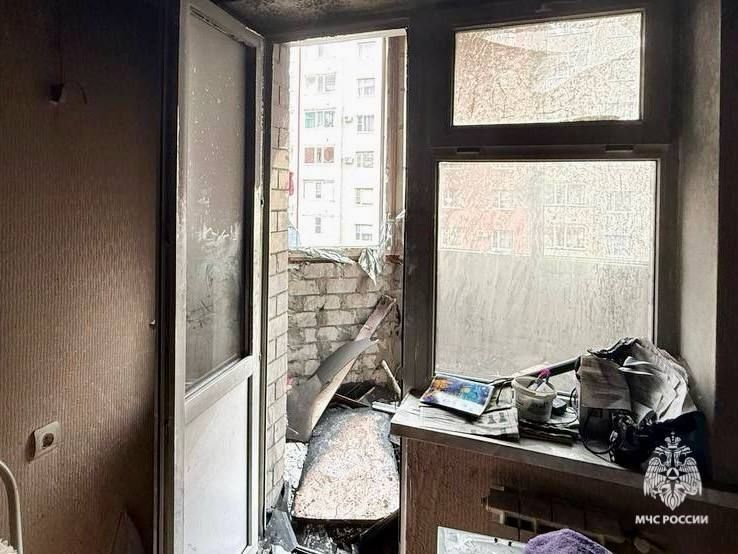 Окурок мог стать причиной пожара в многоэтажке Ставрополя