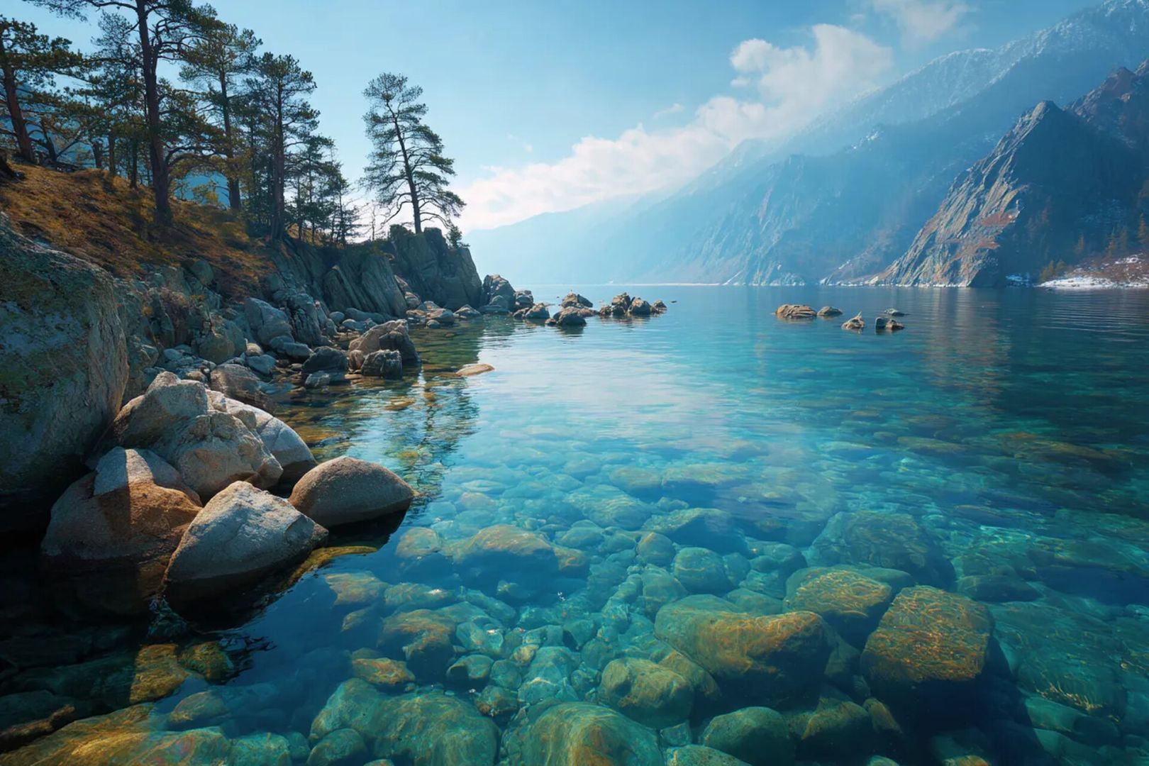 Не только Байкал: 3 озёра в России с кристально чистой водой, где почти нет туристов