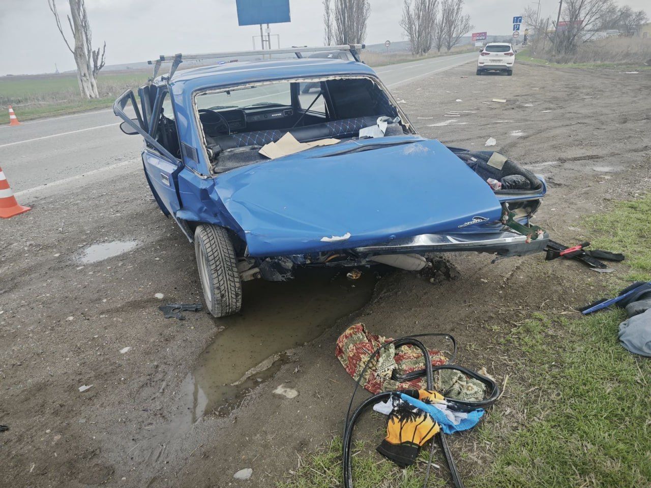 Опасный обгон на встречной полосе привёл к аварии с тремя пострадавшими