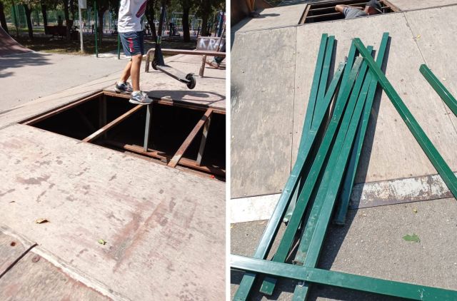 Вандалы испортили скейт-площадку на Ставрополье