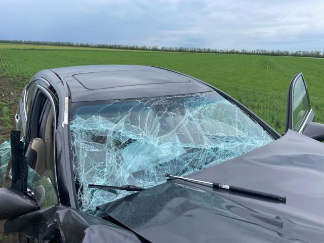 Два человека пострадали в лобовом ДТП возле Новопавловска Два человека пострадали в лобовом ДТП возле Новопавловска