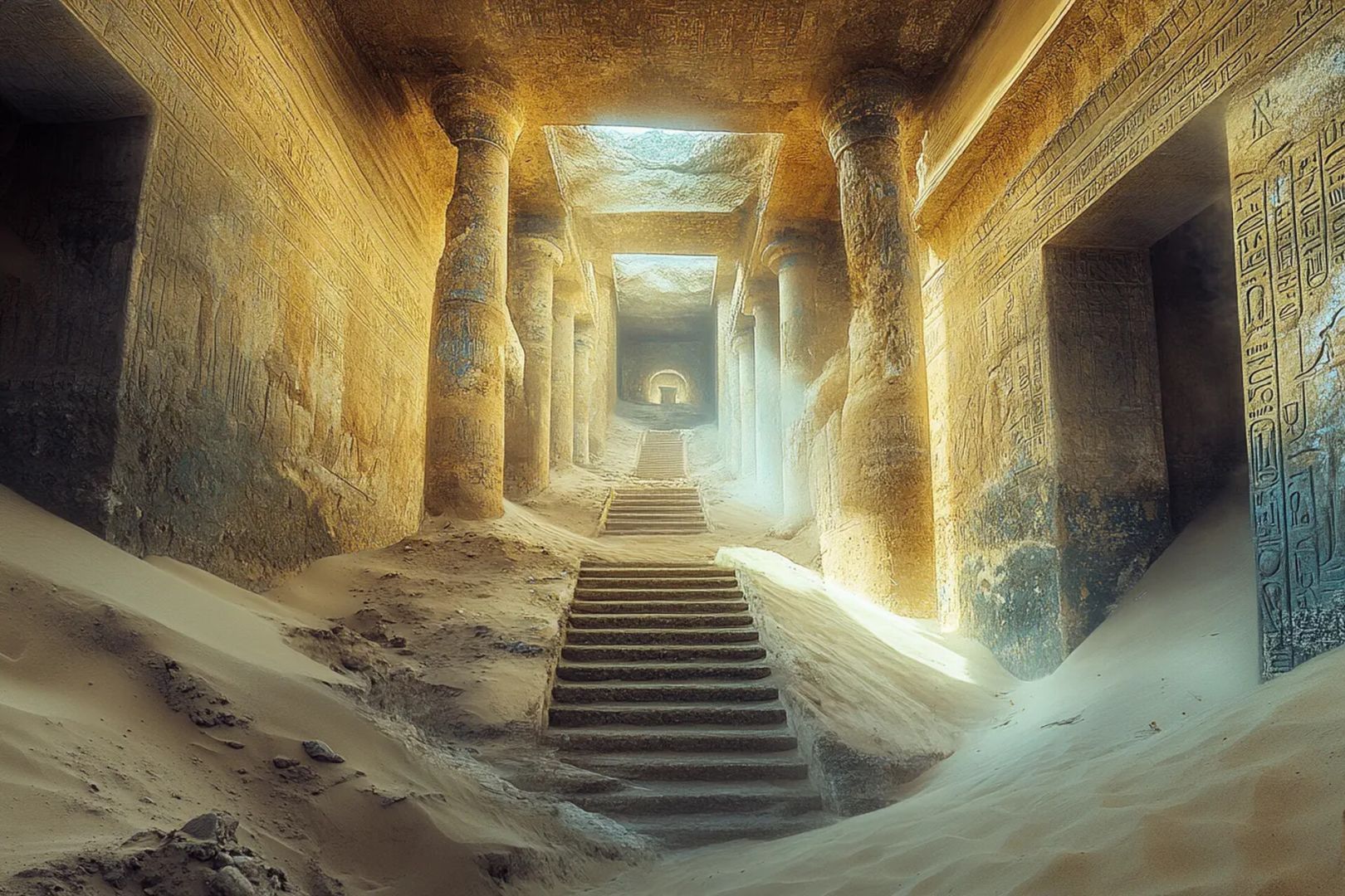 На глубине трех метров обнаружены следы цивилизации «Атлантида песков»