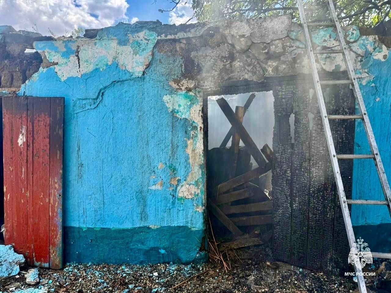 Детские игры могли стать причиной пожара в сарае на Ставрополье