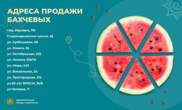 В Ставрополе открылись 11 точек продажи арбузов и дынь