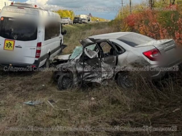 Число детей, пострадавших в аварии с микроавтобусом на Ставрополье, увеличилось до 7