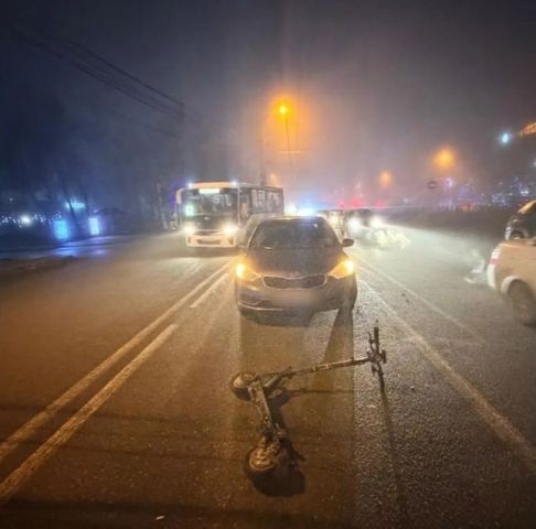 Пьяный самокатчик попал в ДТП в Ставрополе