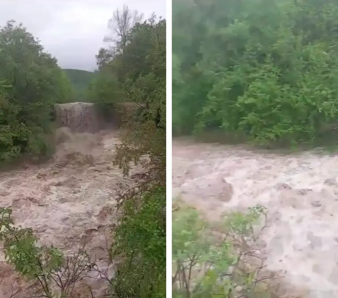 Уровень воды поднялся в реке Куме на Ставрополье