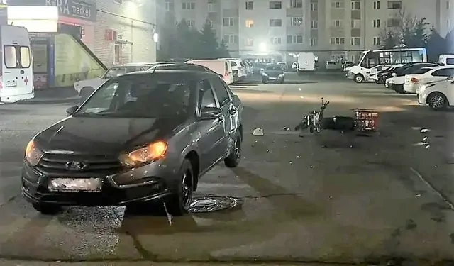 Курьер пострадал в ДТП в Ставрополе