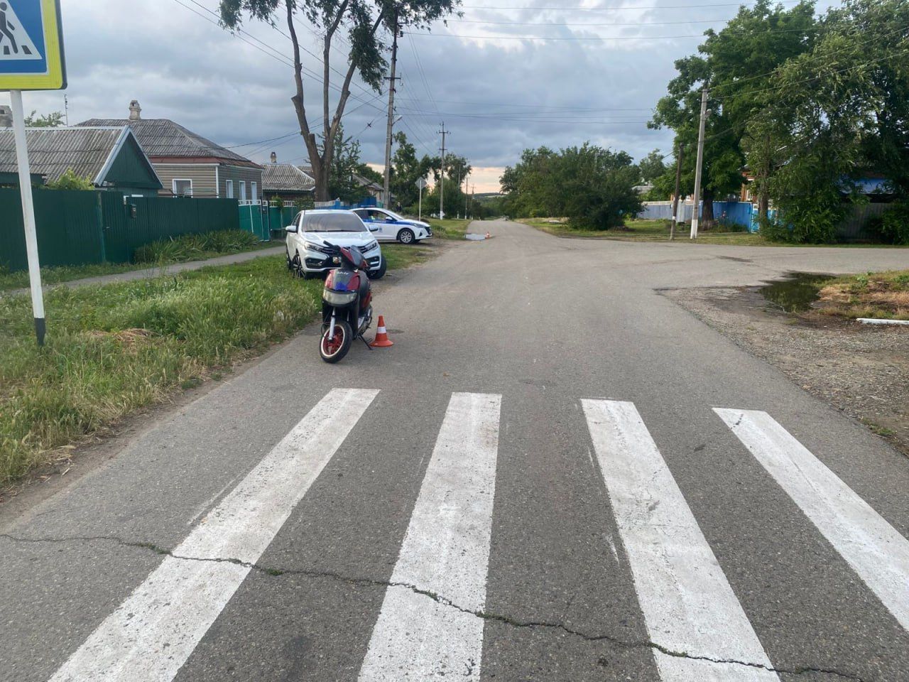 13-летний ставрополец пострадал при падении с мопеда