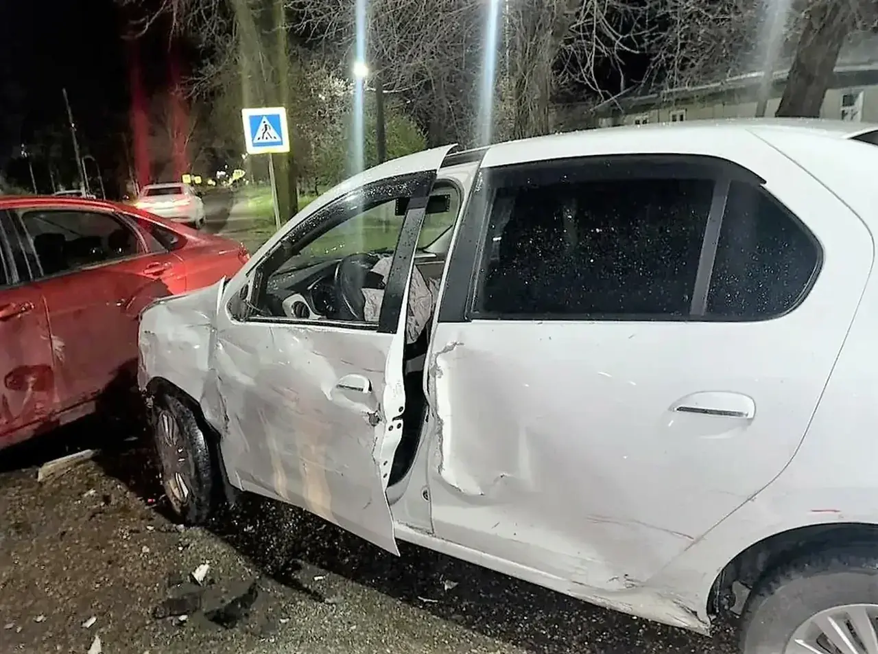 Три человека пострадали в тройной аварии в Георгиевске