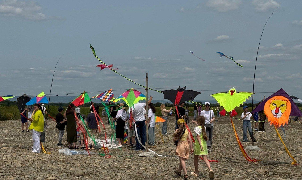 Три тысячи человек собрал фестиваль воздушных змеев на Ставрополье